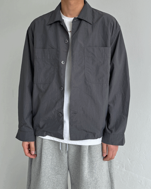 nylon shirt jacket (5colors)