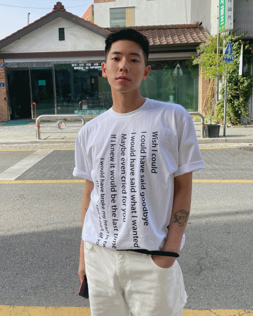 lettering tee (3colors)